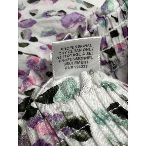 Misa Skirt Women Small Marion Ruffle Mini Painted Dot Abstract Romantic Feminine - Picture 6 of 8